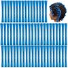 RJMBMUP Bastoncini permanenti, 60 piccoli bigodini per capelli naturali, strumento per acconciatura capelli lunghi e corti, arricciacapelli, 0,9 cm, colore blu