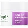 Simple Crema viso lenitiva con bio-lipidi e aloe, idrata e lenisce la pelle secca e sensibile per 24 ore e rafforza la barriera cutanea per una pelle più sana e più forte, 50 ml