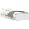 vidaXL Struttura letto bianca 90x200 cm