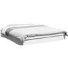 vidaXL Struttura del letto bianca 150x200 cm in materiale ligneo