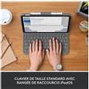 LOGITECH Custodia con tastiera per iPad 10a generazione, Logitech Slim Folio, grigio Oxford, senza fili