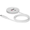 Club 3D CAC-3026 Qi2 Caricabatterie wireless da 25 W, bianco, Qi 2.2, base magnetica compatibile con MagSafe, per interni, USB, ricarica wireless, cavo da 1 m, bianco