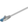 Goobay 10 cavi patch Goobay 94137 CAT 6A, S/FTP (PiMF), grigio, 0,25 m - conduttori in rame (CU), guaina priva di alogeni (LSZH)
