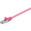Goobay 630x Goobay 95208 Cavo patch CAT 5e, SF/UTP, magenta, 0,25 m - Conduttore in alluminio rivestito di rame (CCA)