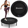 HyperMotion Trampolino da fitness per uso domestico da 91 cm - mini trampolino nero per la casa, telaio in acciaio, 100 kg, allenamento cardio e di coordinazione