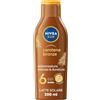 NIVEA SUN Latte Solare Carotene Bronze FP 6 200 ml, Crema solare abbronzante con protezione per una pelle dorata, Crema abbronzante arricchita con carotene e vitamina E