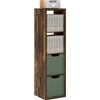 Furinno CUBICLE Libreria 4 Cubi Struttura Spessa Verticale, Libreria Reversibile Orizzontalmente e Verticalmente con Schienale Aperto, per Soggiorno, Camera da Letto, Home Office, Pino Ambra