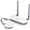 Lemorele Trasmettitore e Ricevitore HDMI Wireless 164Ft/50M - Trasmissione HDMI + VGA Dual Display 5G per Streaming Audio Video Da PC/Laptop a Monitor, Proiettore, TV