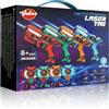 VATOS Laser Tag 360°Sensori Set di 4 Giocatori, 2,4 GHz Ricaricabile a infrarossi con Display Dati in Tempo Reale Pistola Laser Tag, Pistole Giocattolo per Giochi di attività per Bambini dai 6+