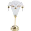 Durlo Lampadario a candela per casa delle bambole in scala 1:12 - Lampada in plastica a batteria, accessorio fai da te realistico per interni