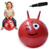 Jamara 460460 - Palla per saltare Eye rosso 550mm - Sviluppa equilibrio e capacitá motorie, Robusta, Resistente, Facile da riporre