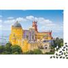 VNXTPQLKWMDJ Architettura Castello Puzzle per Adulti Puzzle 1000 Pezzi Carta Cielo Blu Relax Puzzle per Famiglia Regalo 38x26cm/1000pcs