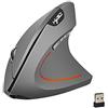 YIWENG Mouse wireless Mouse verticale Ergonomico ricaricabile 3 DPI opzionale Mouse regolabile 2400 DPI con cavo di ricarica USB per computer laptop Mac,Mouse BT