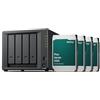 Synology DS425+ - Diskstation NAS a 4 bay (Intel Celeron J4125, 4 core, 2 porte LAN RJ-45 1 GbE), 32 TB con 4 X HAT3310-8T