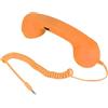 GOWENIC Cuffia Telefonica retrò, Cornetta Vintage con Microfono, Volume Regolabile, 3,5 Mm + USB C per Telefoni Cellulari (ORANGE)