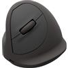 Fellowes Breyta Plus mouse verticale ergonomico, taglia L, per mancini. Bluetooth, ricevitore usb wireless o cavo. Materiali riciclati, protezione Microban, batteria ricaricabile.