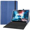LiuShan Compatibile con Dell Latitude 7200/7210 2-in-1 Tablet Case, PU Pelle Sottile Pieghevole Stand Cover per Tablet 12.3 pollici, Blu