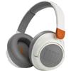 JBL JR460 NC Cuffie Over-Ear Wireless Bluetooth per Bambini con Limitatore di Volume e Cancellazione Attiva del Rumore, Microfono Integrato, fino a 20h di Autonomia, Bianco