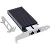 InLine Scheda di rete Dual 10-Gigabit, 2 x RJ45 10Gb/s, PCIe x8, controller LAN Ethernet da 10 GBASE-T, a partire da Win 7, Server 2008, Linux 2.6, con piastra a basso profilo, 51128A