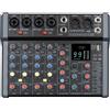 A80 Professional Mixer for Recording DJ Stage Karaoke Music Application W/ 99 DS