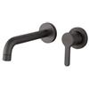 JACUZZI - RUBINETTERIA Miscelatore lavabo a muro canna 19 cm nero opaco di Jacuzzi - Flag
