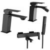 JACUZZI - RUBINETTERIA Set lavabo e bidet e miscelatore vasca nero Slim di Jacuzzi - Rubinetteria