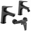 JACUZZI - RUBINETTERIA Set lavabo e bidet con scarico ed esterno doccia nero Eazy II di Jacuzzi - Rubinetteria