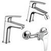 JACUZZI - RUBINETTERIA Set lavabo e bidet ed esterno doccia cromo Luce di Jacuzzi - Rubinetteria