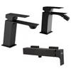 JACUZZI - RUBINETTERIA Set lavabo e bidet ed esterno doccia nero Slim di Jacuzzi - Rubinetteria