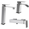 JACUZZI - RUBINETTERIA Set lavabo alto e bidet ed esterno doccia cromo Slim di Jacuzzi - Rubinetteria