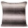 DEGHI Cuscino 45x45 cm in similpelliccia beige e ardesia