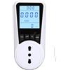 JOYELEC Misuratore Consumo Elettrico, 3680W Con retroilluminazione Misuratore di potenza Contatore del consumo di corrente, Spina Italiana con Schermo LCD,Protezione da Sovraccarico