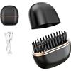 LAIVIYA Mini Piastra per Capelli Senza Fili,2-in-1 Spazzola Lisciante Portatile Controllo Temperatura 3 Velocità Riscaldamento Rapido Secondi,Mini Pettine Lisciante