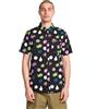 Volcom Camicia da uomo a maniche corte con bottoni, nero, XL