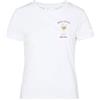Saint Barth Mc2 Donna T-Shirt Manica Corta EMI0001-Bollicine Queen Strass EMB Cotone Bianco M