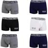 Enrico Coveri 6 Boxer eb1500 in Cotone bielastico (IT, Testo, XL, Regular, Regular, Standard, Assortito)