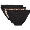 Marks & Spencer Mutande Bikini mestruali ad Alta assorbenza - Confezione da 3 da Donna Nero