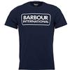 Barbour International t-Shirt Uomo Blu Large Logo Tee