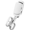 JUSHZ Piegaciglia Elettrico Riscaldato Piega Ciglia Donna Professionale Electric Eyelash Curler Heat Piccolo Usb Ricaricabile Portatile (135.8X38X65.8mm,white)