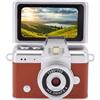 Sxhlseller Fotocamera Portachiavi, Mini Videocamera Digitale con Schermo Ribaltabile da 1,47 Pollici Video 1080P Immagine da 48 MP e Torcia Elettrica, Fotocamera Portatile per Registrazione