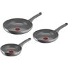 Lagostina Risorsa, Set Padelle Antiaderenti, 3 Padelle 20, 24 e 28 cm con Rivestimento in Ceramica, Padelle Antiaderenti Compatibili con Gas e Induzione, Tecnologia Thermosignal, Cottura Senza Grassi