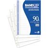 BM BeMore - Ricambi Bandup A4 Con Banda Rinforzata - Rigatura B - Righe Con Margini Per 3° Elementare - Confezione Da 40 Fogli - Carta 90G/Mq - 0105494