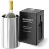SilverRack - Weinkühler in acciaio inox - Refrigeratore per champagne - Flaschenkühler come raffreddatore per vino, spumante e bevande - Wine Cooler - Raffreddatore per bottiglie di vino per