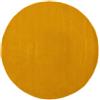 carpetfine tappeto di lana Gabbeh Lola Rotondo giallo Ø 200 cm | Tappeto moderno per soggiorno e camera da letto