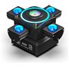 Teste Mobili LED 100W RGBW Luci Discoteca 19CH Luci Palco Fari per DJ Feste Bar