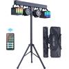 60 W Set Luci DJ Con Supporto E Telecomando, Faretto Par LED Derby RGBW Effetto