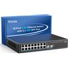 Switch Di Rete Non Gestito a 18 Porte, 2,5 G, 16 Porte Ethernet Da 2,5 Gbase-T,