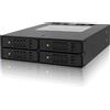 Icy Dock 4-in-1 SATA Hot Swap Backplane RAID Cage Hard Drive Case 4x SATA SSD