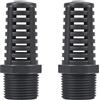 Supertool 2 filtri filettati per troppopieno, filtro per schermo da 25 mm, connettore per acquario in PVC, rete permeabile al giardino, connettore per tubo dell'acqua dell'acquario per accessori per acquari