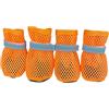 YIGZYCN 4 scarpe estive per cani scarpe traspiranti per cani di piccola taglia stivaletti protezioni per zampe cuccioli antiscivolo gatti traspirante resistente all'usura cane